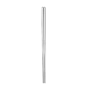 304 Stainless Steel Chopsticks Thickened Square Anti Slip For Adults And Children 22cm 19cm Food Grade <b>Microwave</b> Oven Safe - Product Image 5