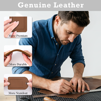 Étiquettes de bagage de voyage de luxe en cuir véritable souple, faites à la main, durables, pour sac à dos, valise, sac à main, élégantes et protectrices de la vie privée