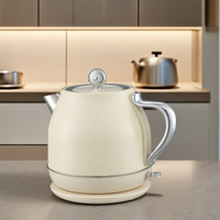 Vente chaude Style rétro grande capacité bouilloire électrique 1.8L en acier inoxydable bouilloire à eau chaude pour un usage domestique couleur peinte