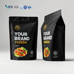 Conception personnalisée Emballage d'aliment pour animaux de compagnie thé café laminé étanche à l'humidité fermeture éclair pochette debout avec logo de qualité alimentaire - Product Image 4