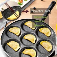 Vente en gros de moule à omelette antiadhésif à sept trous moule à hamburger multifonctionnel pour la cuisine à domicile pour omelette dieu omelette oeuf
