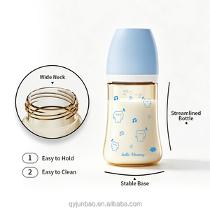 <span class=keywords><strong>Biberon</strong></span> PPSU à col large personnalisé OEM, sans BPA ni BPS, avec tétine en silicone ressemblant à un sein, 90 ml, 160 ml, 240 ml, pour bébés de 0 à 12 mois - Product Image 3