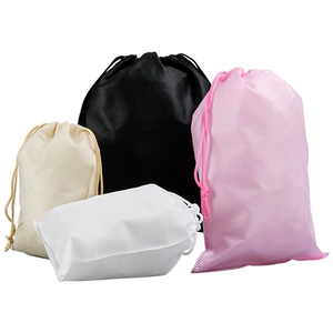 Sacs à cordon en <span class=keywords><strong>tissu</strong></span> non tissé avec logo personnalisé, 25x30cm, sacs cadeaux écologiques réutilisables pour l'<span class=keywords><strong>emballage</strong></span> de bijoux, vente en gros - Product Image 1