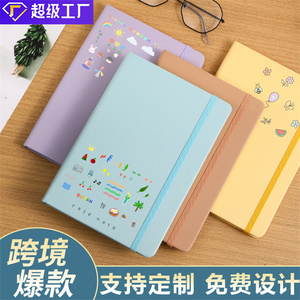 Cao cấp trường văn phòng Quà Tặng văn phòng phẩm trong kho màu sắc tươi sáng cứng bìa làm việc Nhật Ký kế hoạch bìa cứng máy tính xách tay <span class=keywords><strong>A5</strong></span> với đàn hồi - Product Image 5