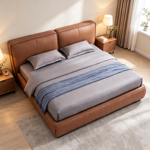Hotel <b>Complete</b> Bedroom Furniture <b>Set</b> Modern Upholstered <b>Bed</b> Frame OEM ODM Custom For Commercial Hotel Use - Product Image 1