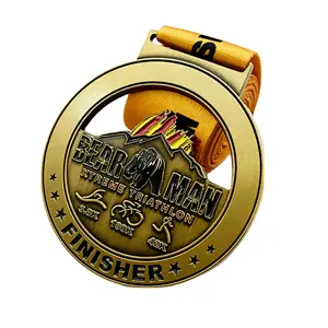 Ready Stock or Custom Metal Medal for Marathon Sport Medal Custom Medallion for Composition