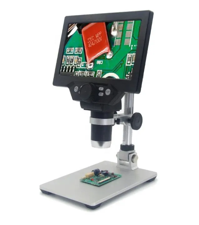 7 אינץ HD LCD תצוגת אלקטרונים מיקרוסקופ 1200X נייד HD דיגיטלי מיקרוסקופ מצלמה עבור טלפון נייד תיקון UM-1200