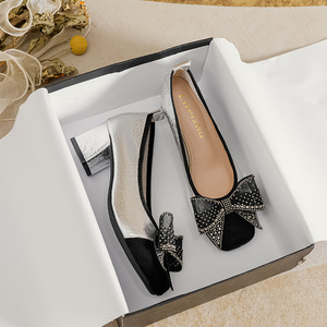 Scarpe grossolane abbinate a colori bloccate per donne con teste paffute e piedi larghi pigri e un grande calcio - Product Image 3