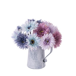ช่อดอกเดซี่ประดิษฐ์ CallaFloral สีฟ้าปรินซ์บลู สีม่วงโรมัน สีชมพูอิงลิช สำหรับตกแต่งงานแต่งงาน ช่อดอกไม้ถือมือ - Product Image 5