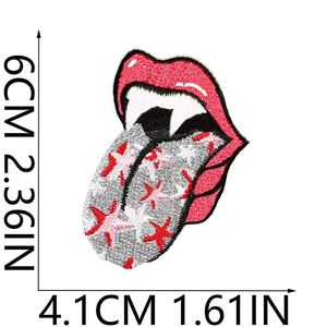 Trendy Pink Heart Embroidered Patches <b>Large</b> Iron-on Appliques Nonwoven Felt Polyester Thread for Cowboy Hats Denim Aesthetic - Product Image 2