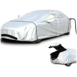 Fundas para Coche de Tela Oxford para Todo Clima para <span class=keywords><strong>Tesla</strong></span> Model 3 con Malla Ventilada, Puerta con Cremallera, Abertura para Puerto de Carga, Abertura para Maletero y Almacenamiento - Product Image 1