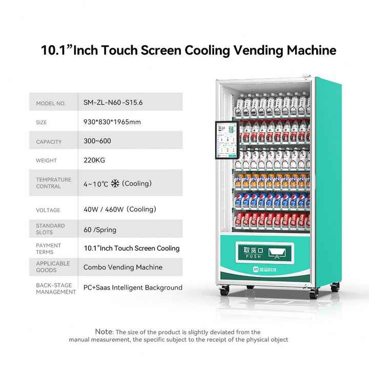 Automatic Unmanned Robot Intelligent Vending Machine Qr Code Payment 24 Hours Self-Service Drinks and Snacks Vending Machine