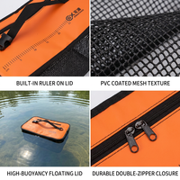 Cage à poissons flottante sur mesure à haute flottabilité avec couvercle, panier à poissons pliable avec règle