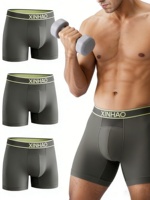 Caleçons Boxers Respirants en Bambou pour Hommes – Vente en Gros, Logo Personnalisé, Taille Élastique, Confort Quotidien, Taille Moyenne