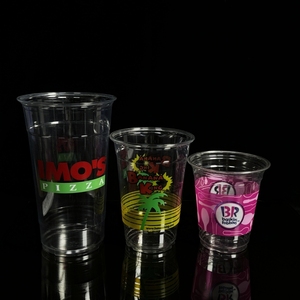 Pet Ice cà phê bong bóng trà tráng miệng <span class=keywords><strong>Smoothie</strong></span> cup nhựa PET cup bán buôn logo in 12oz 16oz 22oz miễn phí nước giải khát Vòng 1000PCS - Product Image 3