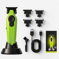 Tondeuse à cheveux sans fil 2500 mAh, lame en céramique DLC, indicateur LED, pour usage domestique et toilettage masculin, tondeuse électrique rasoir de précision