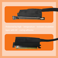 Câble d'extension pour carte graphique GPU PCI-E 5.0 16X vers X16 GEN5, 0,5 m 1 m, pour serveur IA, entrée droite/sortie gauche