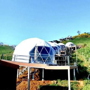 Venta de fábrica de lujo transparente <span class=keywords><strong>Glamping</strong></span> PVC cúpula geodésica tienda de hotel para <span class=keywords><strong>Glamping</strong></span> - Product Image 2