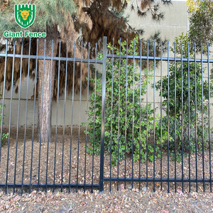 Valla Tubular <span class=keywords><strong>de</strong></span> Acero con Recubrimiento en Polvo <span class=keywords><strong>de</strong></span> Fácil Montaje, Diseño Moderno, Valla Metálica <span class=keywords><strong>de</strong></span> Seguridad para Jardín, Patio Industrial, Australia - Product Image 5
