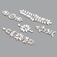 Nouveau bricolage à la main diamant perlé Patch dans un Style élégant Flatback strass Appliques pour bijoux rideaux pull emballage