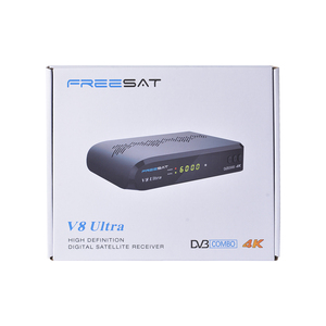Récepteur satellite numérique FREESAT V8 ULTRA 4K <span class=keywords><strong>DVB</strong></span>-S/S2/S2X, <span class=keywords><strong>DVB</strong></span>+<span class=keywords><strong>T</strong></span>/<span class=keywords><strong>T2</strong></span>/ISDB-<span class=keywords><strong>T</strong></span>/Câble(J.83A/C)/ATSC-C(J.83B) Combo Décodeur - Product Image 2
