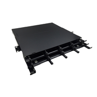 Panneau de brassage fibre optique MPO 1U 19 pouces 144 ports, panneau de brassage MPO 144 cœurs LC