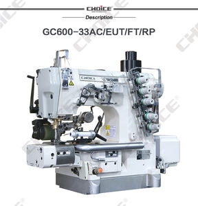 Machine <span class=keywords><strong>à</strong></span> coudre interlock <span class=keywords><strong>à</strong></span> point <span class=keywords><strong>de</strong></span> recouvrement avec tireur arrière, coupe-fil <span class=keywords><strong>à</strong></span> droite, <span class=keywords><strong>à</strong></span> commande numérique, <span class=keywords><strong>à</strong></span> cylindre, pour élastique, modèle GC664-33AC/EUT/FT/RP - Product Image 2