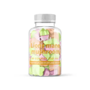 OEM/ODM Lion's Mane Mushroom Extract Gummies Organic Lions Mane Mushroom Supplement Provide Health Immune