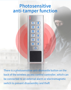 125Khz Khoảng Cách Truyền Thông Dài Không Dây Wiegand Bàn Phím Kim Loại RFID Đầu Đọc Thẻ Gần - Product Image 4