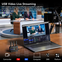 Transmisor y Receptor HDMI Inalámbrico SYONG Actualizado 4K 450m, de Uno a Cinco, Compatible con Escaneo Inteligente de Canales 2.4G/5G UVC, Transmisión en Vivo para Exteriores