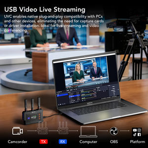 Transmisor y Receptor HDMI Inalámbrico SYONG Actualizado 4K 450m, de Uno a Cinco, Compatible con Escaneo Inteligente de Canales 2.4G/5G UVC, Transmisión en Vivo para Exteriores - Product Image 6