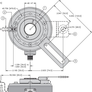 Encodeur TURCK RM-29S10C incrémental sans contact à montage sur panneau, industriel, fabriqué en Allemagne - Product Image 4