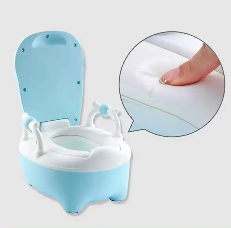 Toilet portabel karton plastik lucu anak-anak baru 2024 untuk kamar mandi bayi balita latihan Toilet anak