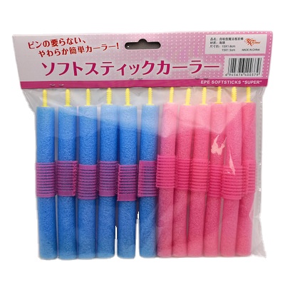 Amazon hotsale 12pcs pearl cotton curling iron Flexible Curling Rods sponge hair roller