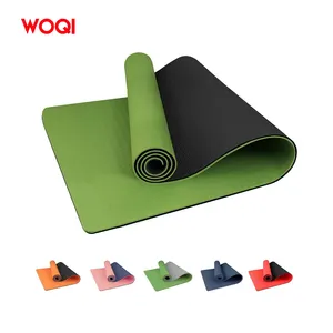 Woqi Заводская поставка высококачественный толстый мягкий коврик для упражнений мужской и женский Коврик для йоги с ремешком для переноски