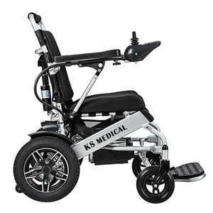 Silla de Ruedas Eléctrica KSM-601AR con Pedal Ajustable, Plegable, Motorizada, Nueva y Portátil para Viajes - Product Image 1