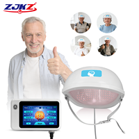 Casque de thérapie infrarouge à photomodulation 1070nm à 4 zones contrôlées pour le traitement du Parkinson, les migraines et les troubles du sommeil