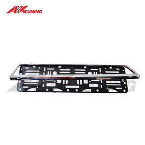 Personalizado Europa plástico fibra de carbono cromo auto matrícula marco titular placa de matrícula de <span class=keywords><strong>coche</strong></span> - Product Image 2