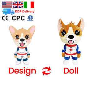 Logotipo personalizado Mini Kawaii Mini Dog Stuffed Animal Dolls Bonito Dos Desenhos Animados De Pelúcia Presente De Natal Brinquedo Vestindo Roupas - Product Image 3