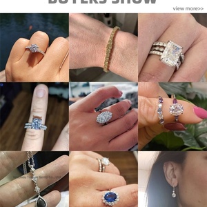 Tianyu 10K 14K 18K แหวนหมั้นทองแข็ง D VVS ใหม่ Marquise CUT Moissanite แหวนแต่งงานเพชรสำหรับผู้หญิงของขวัญ - Product Image 6