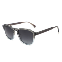 Lunettes de soleil carrées rétro en acétate à double rivet, protection UV400, ultra légères, unisexe, pour usage quotidien, extérieur, trajets, logo personnalisé