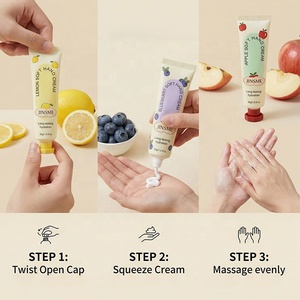 Ensemble de crèmes pour les mains nourrissantes, blanchissantes et anti-âge aux fruits, naturelles, biologiques, à base de squalane, de nicotinamide et de vitamine E, hydratantes (OEM/ODM) - Product Image 5