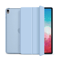 Housse de protection pour iPad 10,2 pouces en cuir PU de haute qualité, face avant en cuir PU et dos semi-transparent en PC rigide, pour un usage quotidien