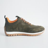 2025 nouveau unisexe en cuir véritable baskets gros plat à lacets rétro grande taille maille respirant sport hommes chaussures décontractées