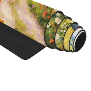 Tapis de yoga professionnel haut de gamme pour femmes - Caoutchouc naturel PU importé antidérapant 185 cm de longueur 4,5 mm Impression personnalisée du logo paysage - Product Image 5