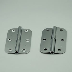 Double Door <strong>Round</strong> Corner 3.5" Polished Bright Chrome Hot Sale High Quality Nickel Plated Rounded Edge Polished Door <strong>Hinges</strong> - Product Image 4