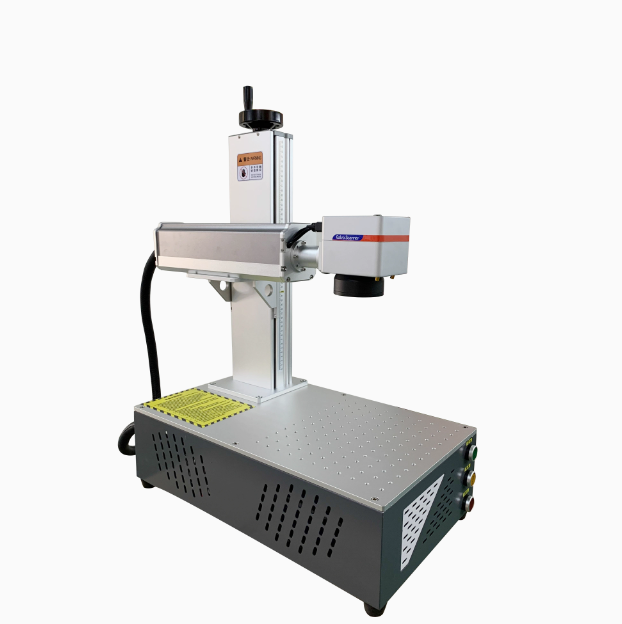 Portable 50W Fiber Laser Marking Desktop Machine Small Automatic Laser Engraving Equipment for Metal & Cable Manufacturing