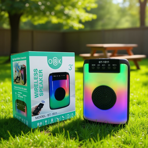 Wireless <b>Speaker</b> BT-1811 3 Inch With <b>Led</b> Light Colorful Portable Bluetooth <b>Speaker</b> - Product Image 3