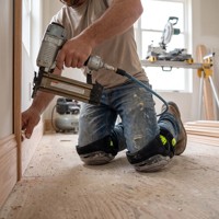 Genouillères de chantier pour travaux en béton, protections de genoux rigides en gel absorbant les chocs avec large sangle Velcro pour les ouvriers du bâtiment