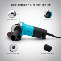 Meuleuse d'angle sans fil professionnelle personnalisable de qualité industrielle 100 mm 220 V pour le conditionnement de surface par pagaie – Ensemble d'outils de ponçage